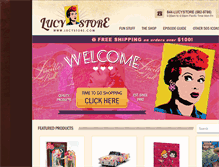 Tablet Screenshot of lucystore.com